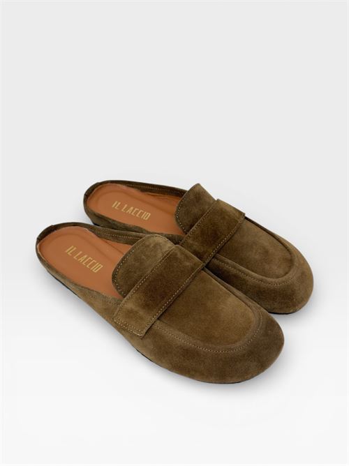 Sabot Mocassino in Camoscio IL LACCIO | 5312VELOURTAUPE